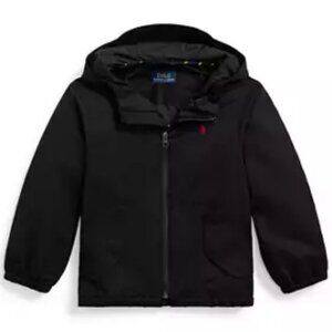 Polo Ralph Lauren Black Unisex Water-Repellent Jacket Size 4T NWT